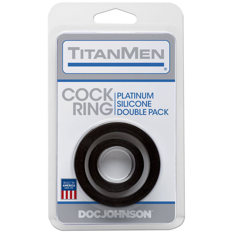 Load image into Gallery viewer, TitanMen Double-Pack • Silicone Cock Ring
