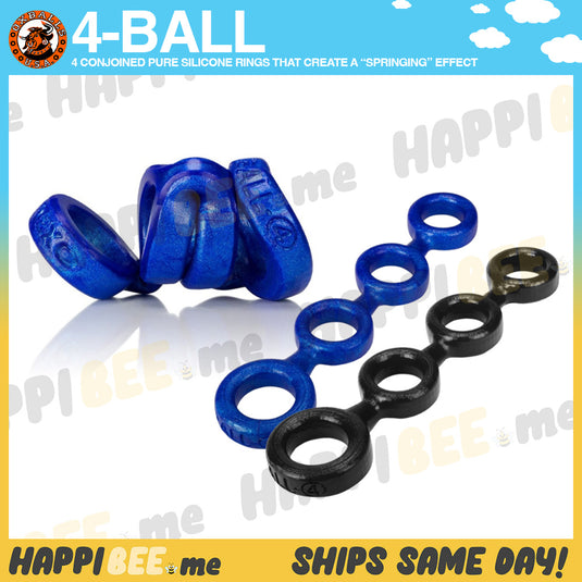Oxballs 4-Ball • Silicone Ball Stretcher + Cock Ring