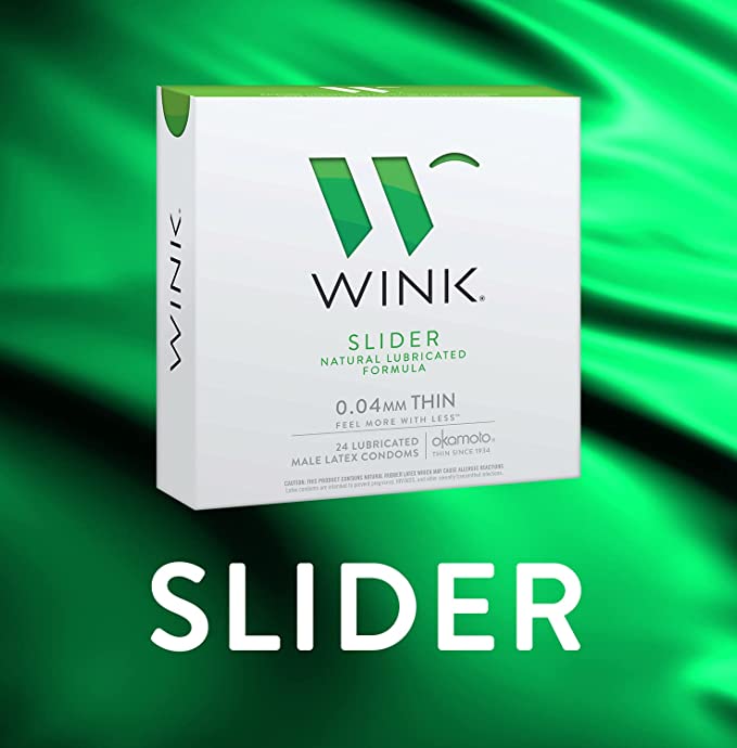 Load image into Gallery viewer, Wink Slider Naturally Lubricated • Latex Condom
