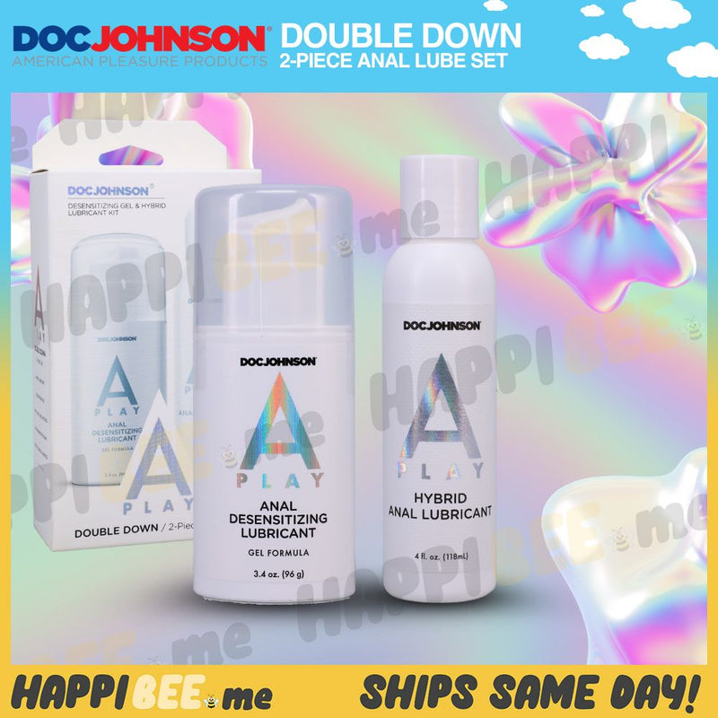 Load image into Gallery viewer, A-Play Double Down (2-Piece Anal Lube Set ) • Water Lubricant
