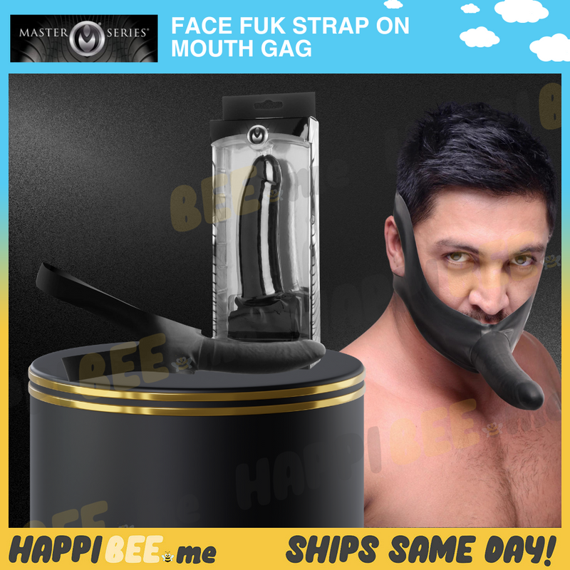 Load image into Gallery viewer, Master Series Face Fuk • Oral Sex Strap On Mouth Gag
