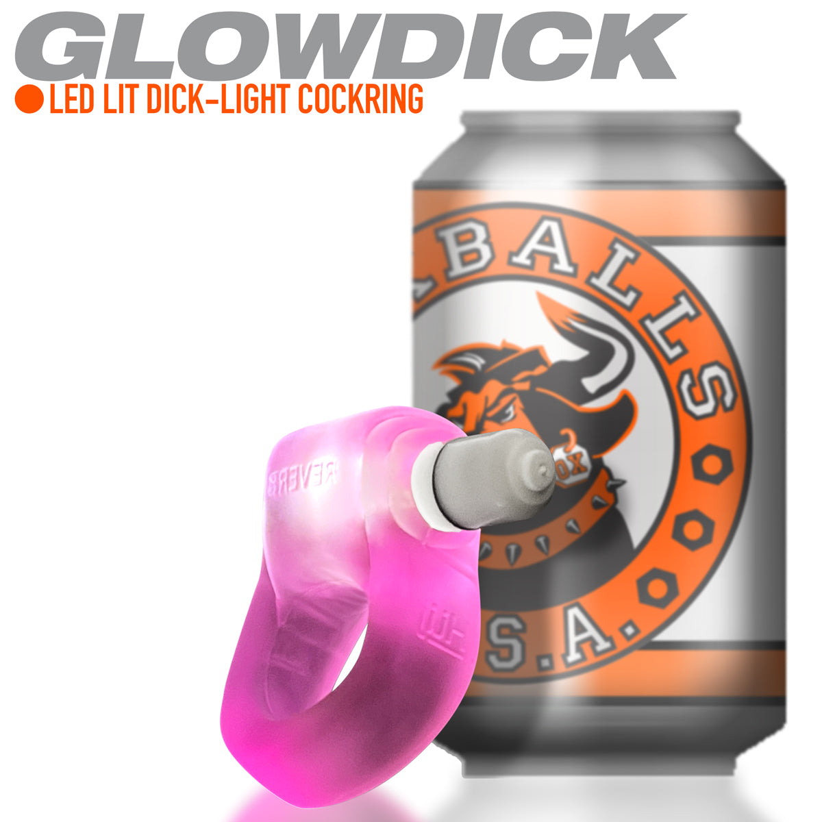 Oxballs GLOWDICK • TPR+Silicone LED Penis Ring