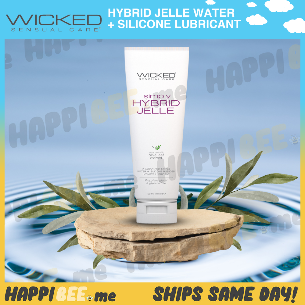 Wicked Simply Hybrid Jelle • (Water + Silicone) Lubricant