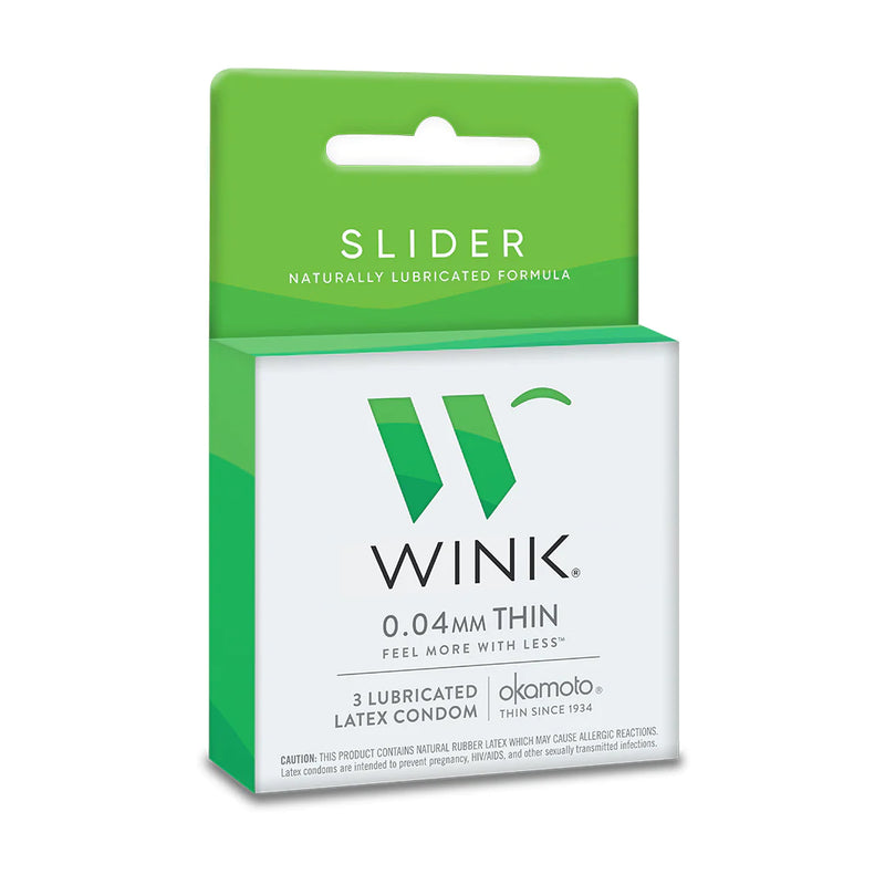 Load image into Gallery viewer, Wink Slider Naturally Lubricated • Latex Condom
