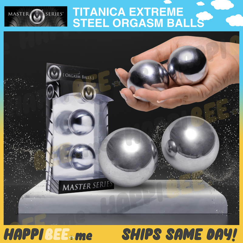Load image into Gallery viewer, Master Series Titanica • Extreme Steel Orgasm Balls
