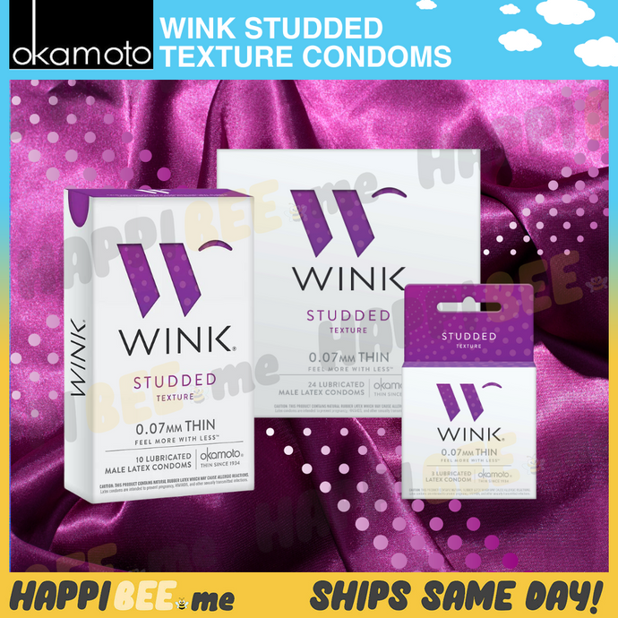 Wink Studded Texture • Latex Condom