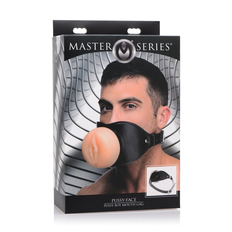 Load image into Gallery viewer, Master Series Pussy Face • Oral Sex Strap On Mouth Gag
