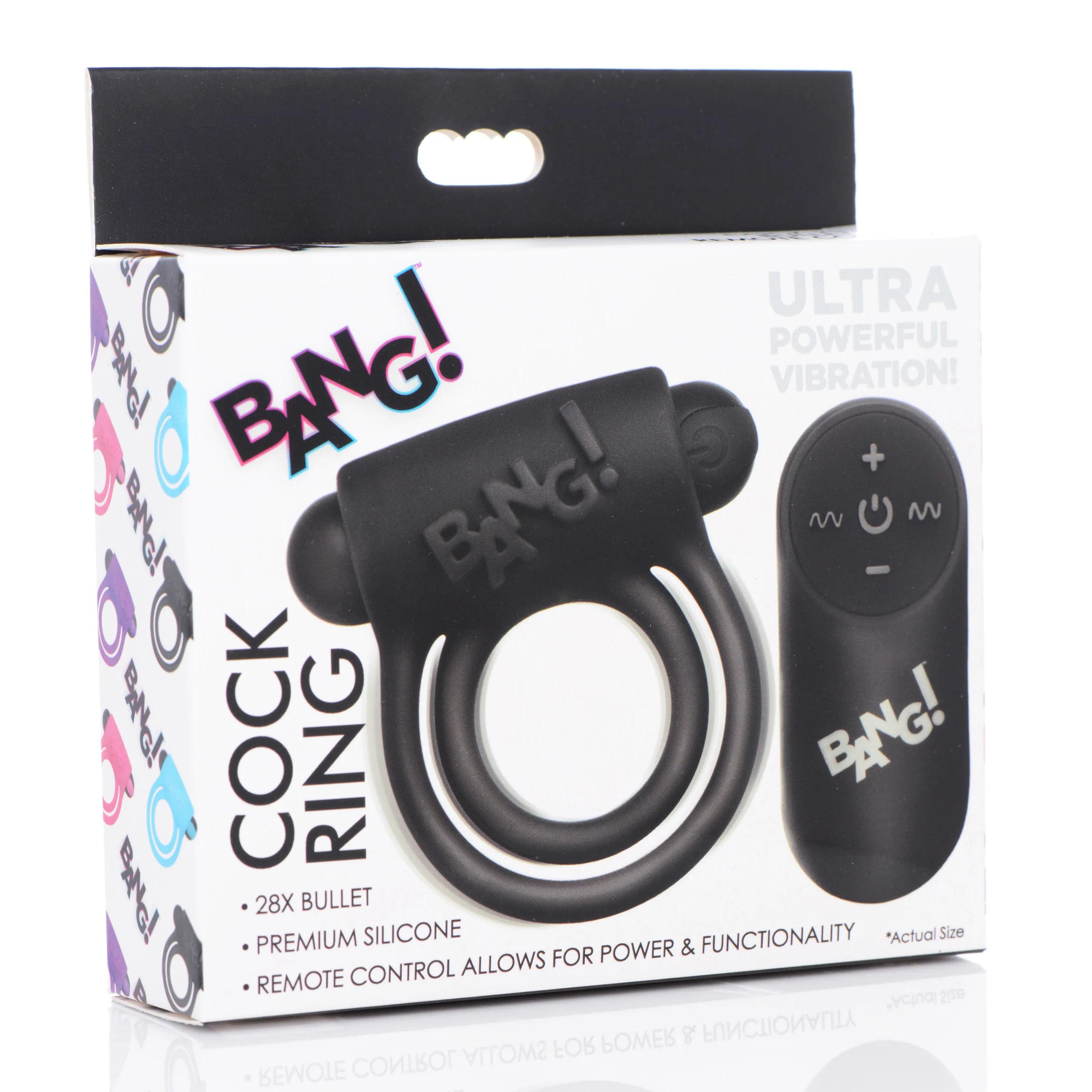 Bang! 28X Remote Control • Vibrating Penis Ring
