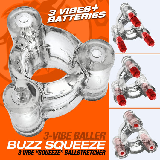 Oxballs Buzz Squeeze • Vibrating Ball Stretcher