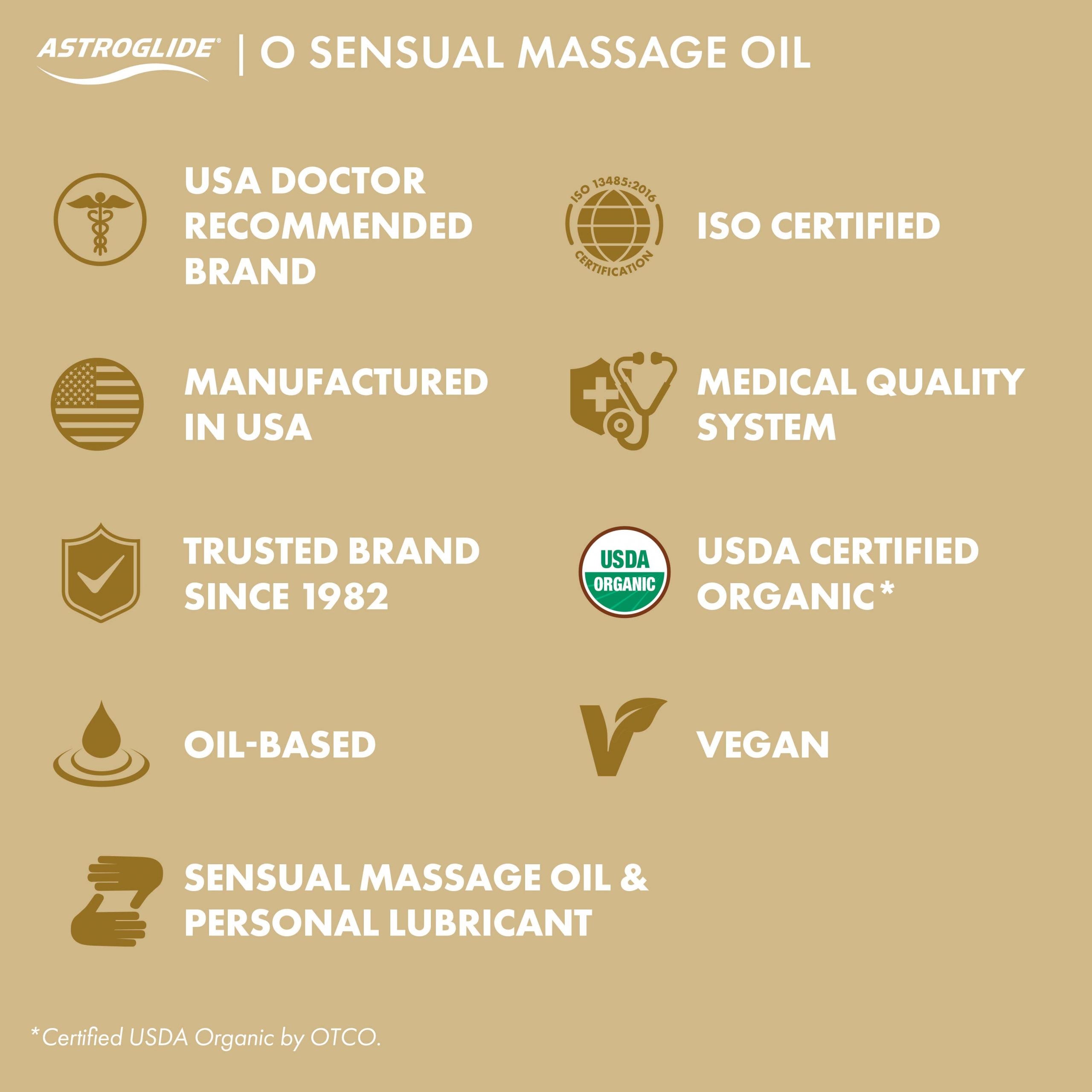 Astroglide O Oil • Massage Lotion + Lubricant