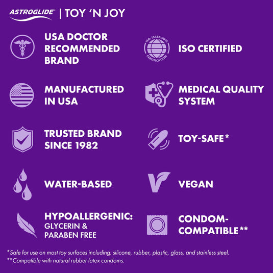 Astroglide Toy ‘n Joy Liquid • Water Lubricant