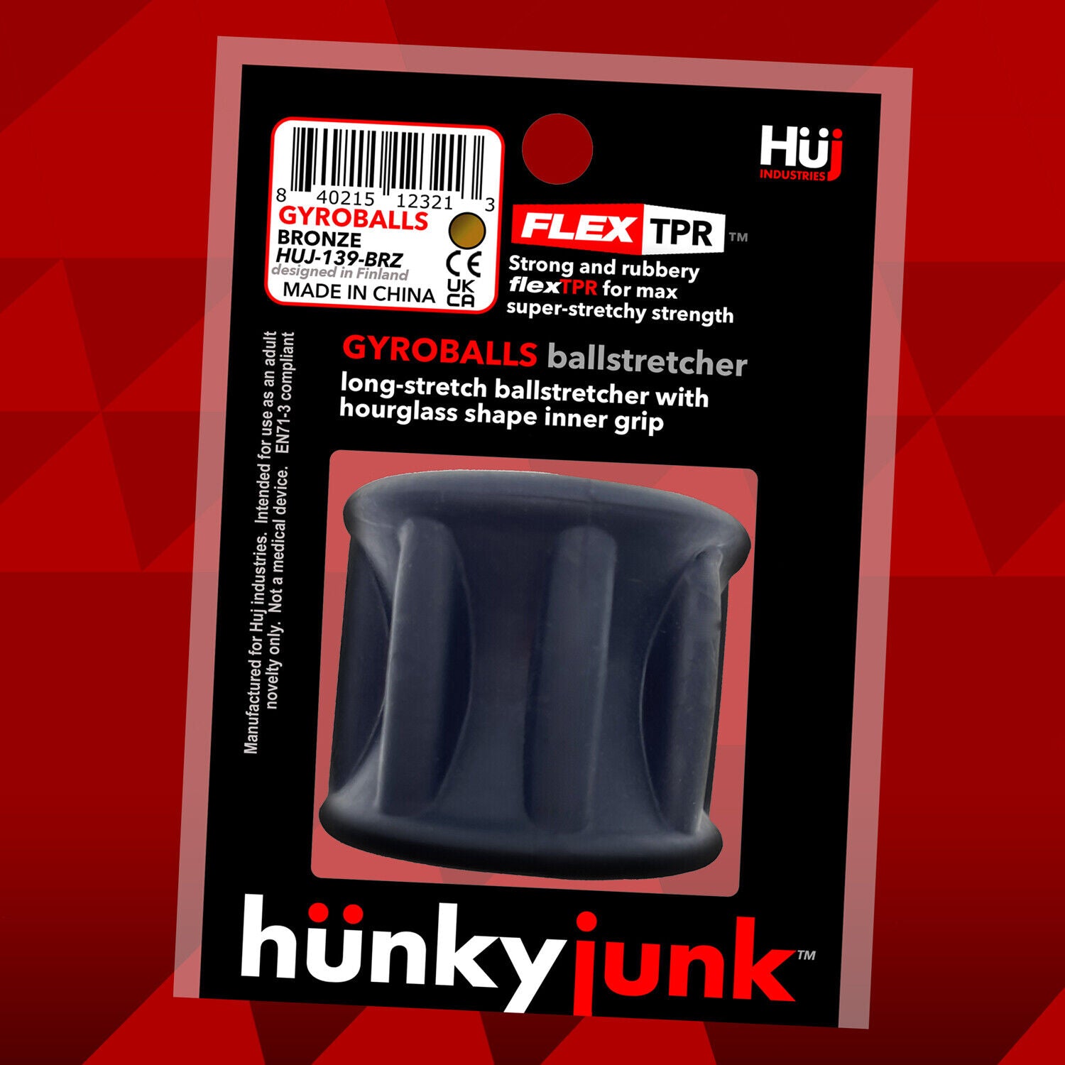 HunkyJunk Gyroballs • TPR+Silicone Ballstretcher