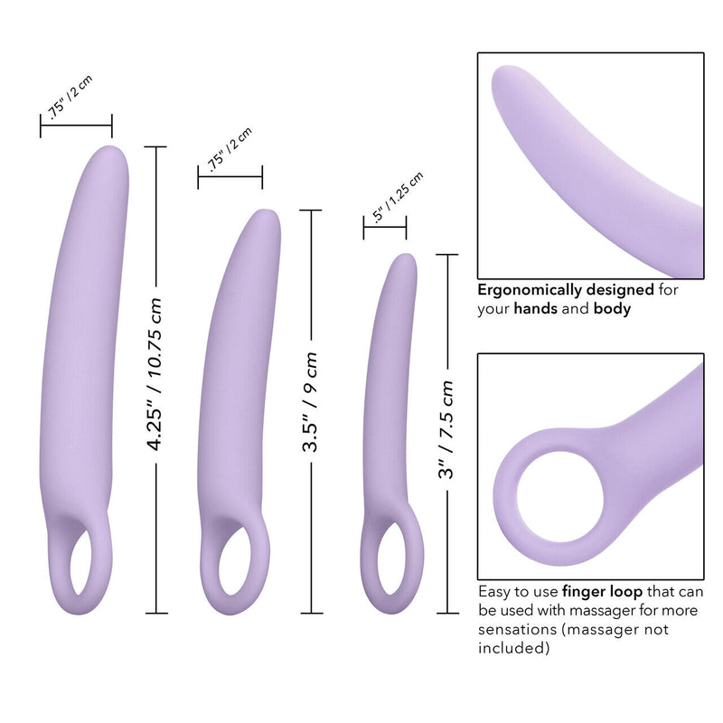 Load image into Gallery viewer, CalExotics Dr. Laura Berman (Alena) • 3-Piece Silicone Dilator Kit
