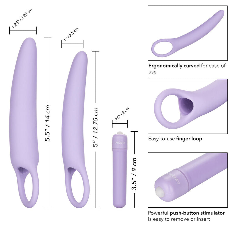 Load image into Gallery viewer, CalExotics Dr. Laura Berman (Isabelle) • Vibrating 2-Piece Silicone Dilator Kit
