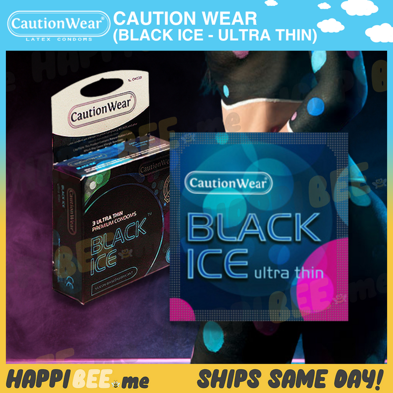 Load image into Gallery viewer, CautionWear Black Ice (Ultra Thin) • Latex Condom

