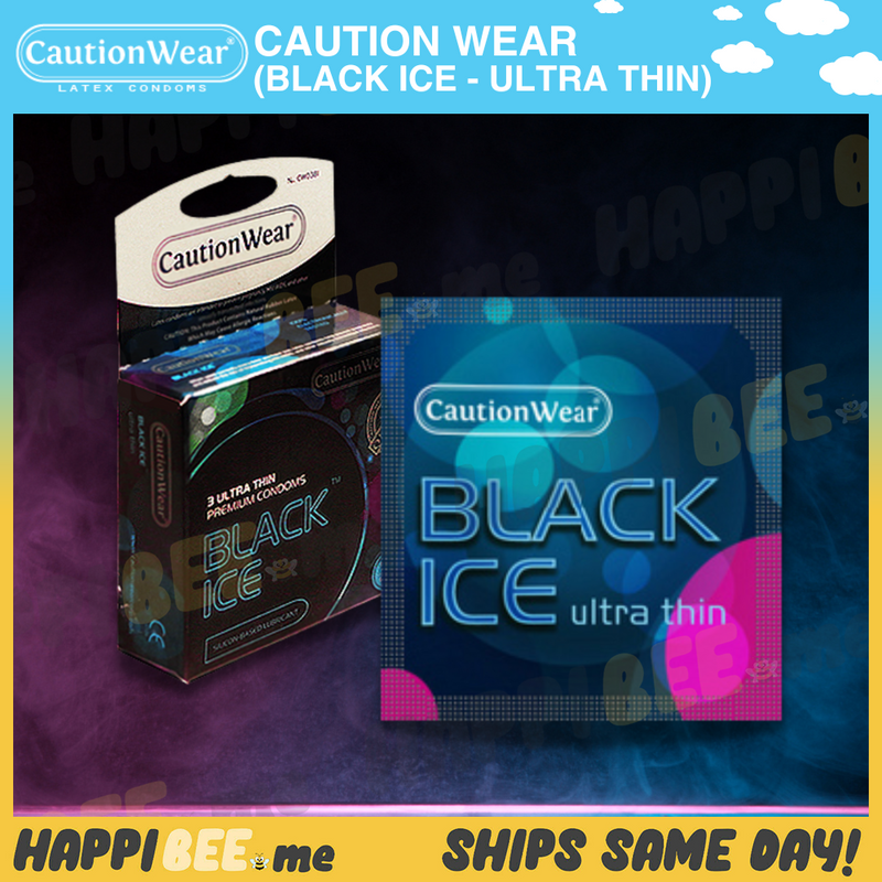 Load image into Gallery viewer, CautionWear Black Ice (Ultra Thin) • Latex Condom
