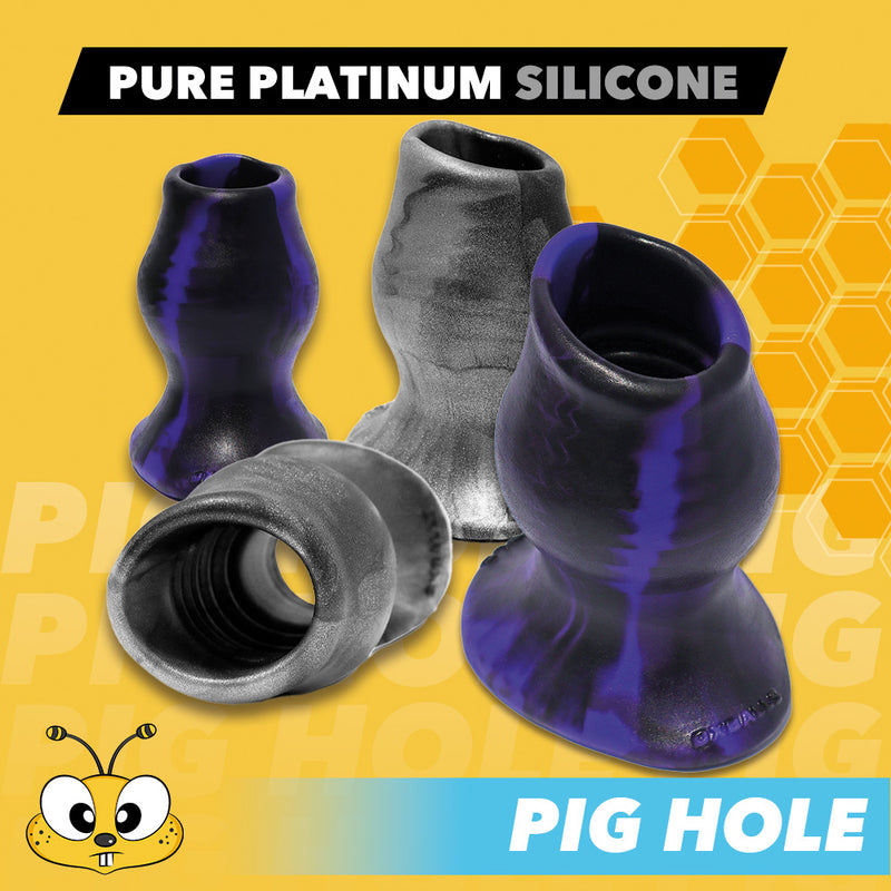 Load image into Gallery viewer, Oxballs x happibee.me Pig Hole • Hollow Silicone Butt Plug
