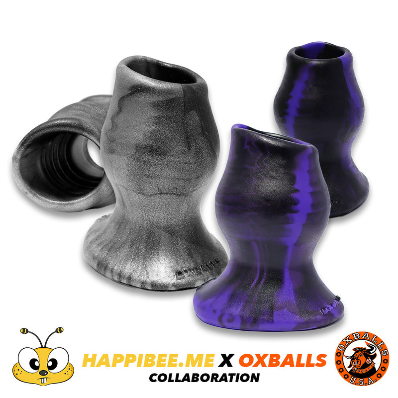 Load image into Gallery viewer, Oxballs x happibee.me Pig Hole • Hollow Silicone Butt Plug
