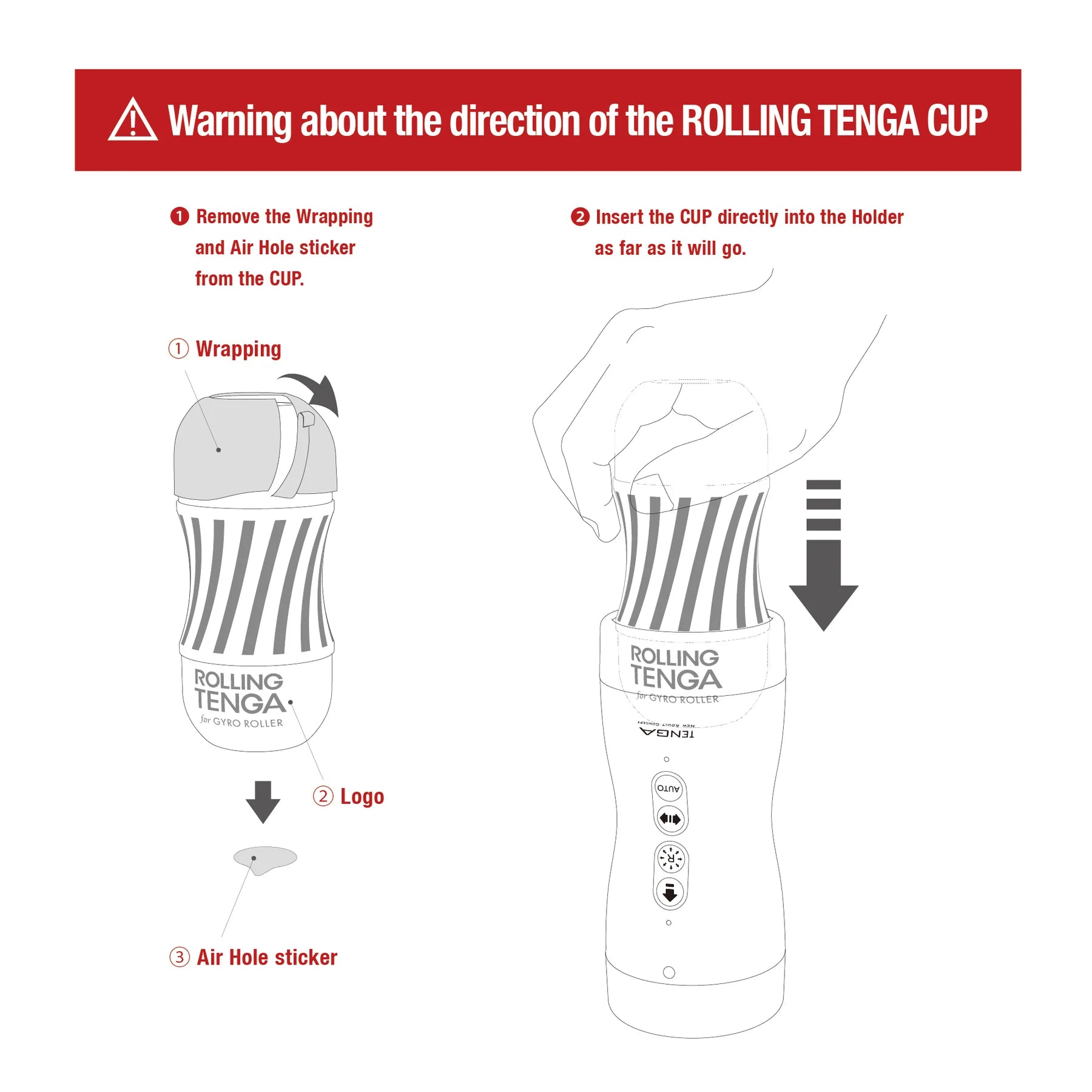 TENGA Vacuum Gyro • Rolling Suction Cup