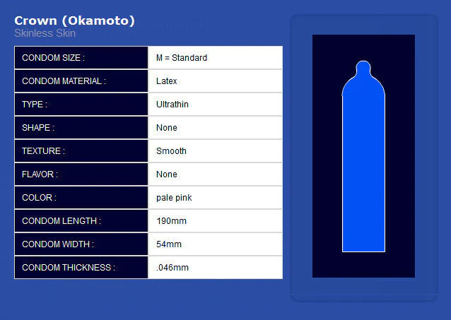 Okamoto (Crown) • Latex Condom
