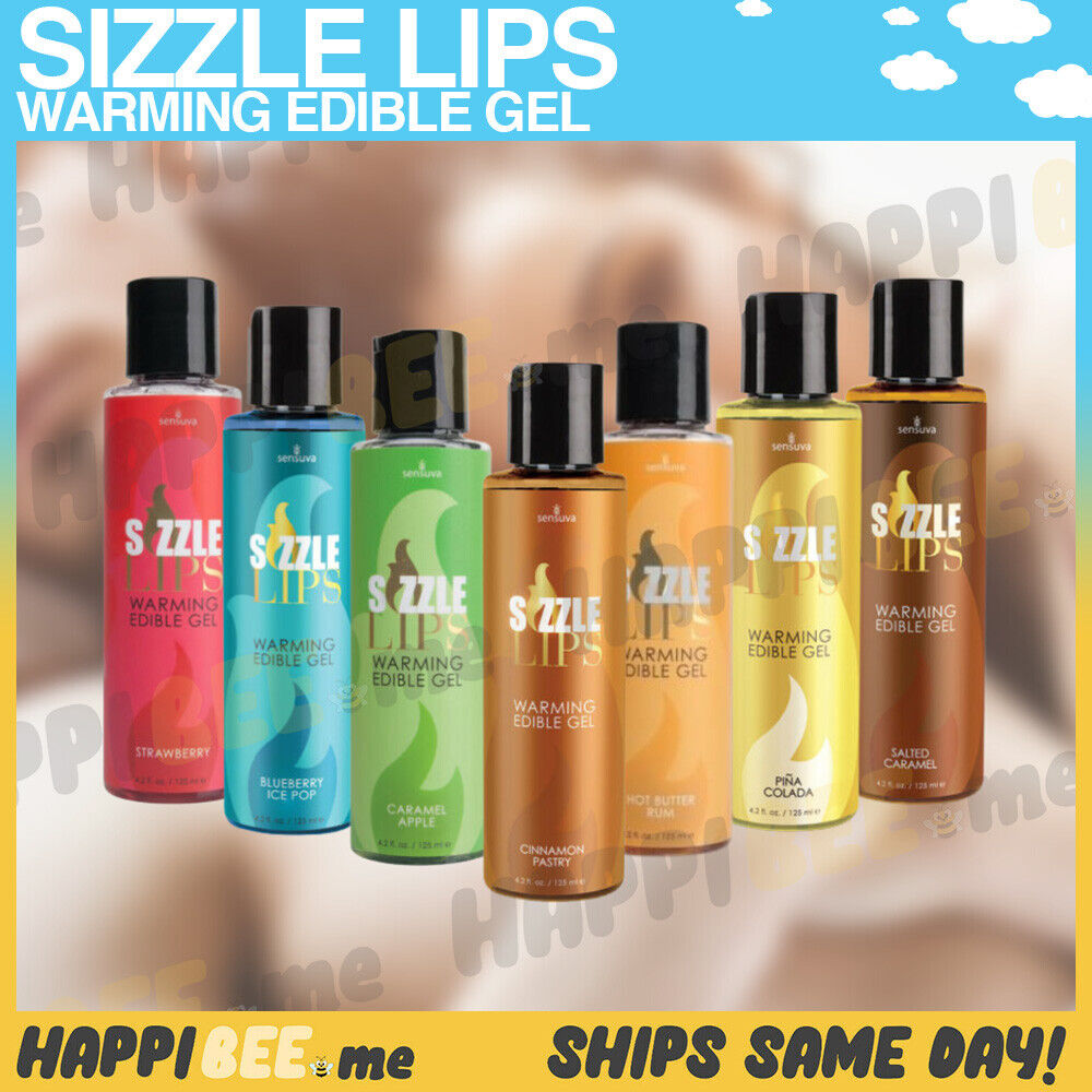 Sensuva Sizzle Lips • Edible Massage Lotion