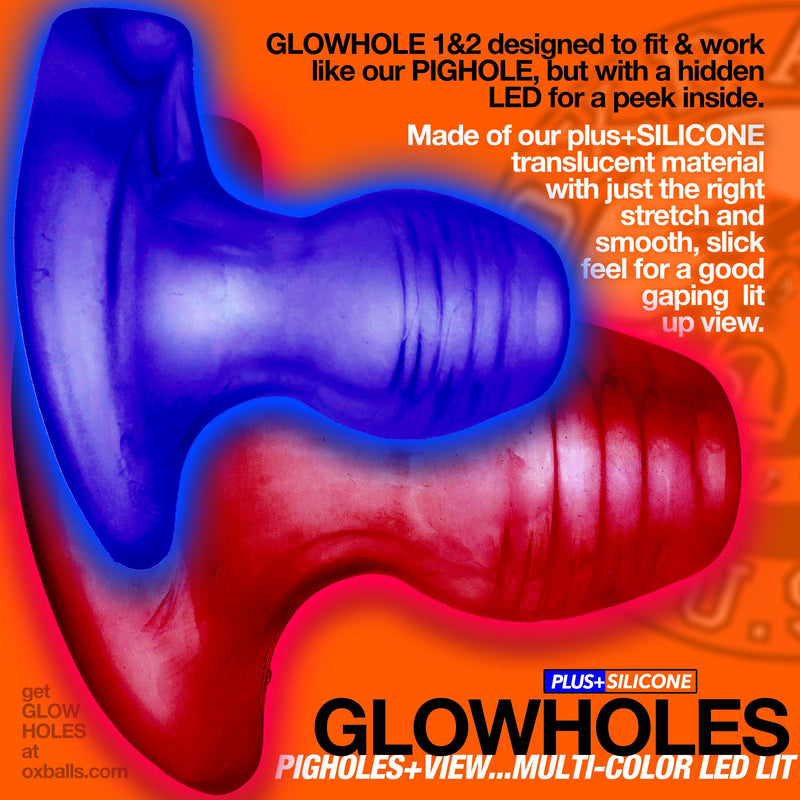 Load image into Gallery viewer, Oxballs Glowhole • LED TPR+Silicone Butt Plug
