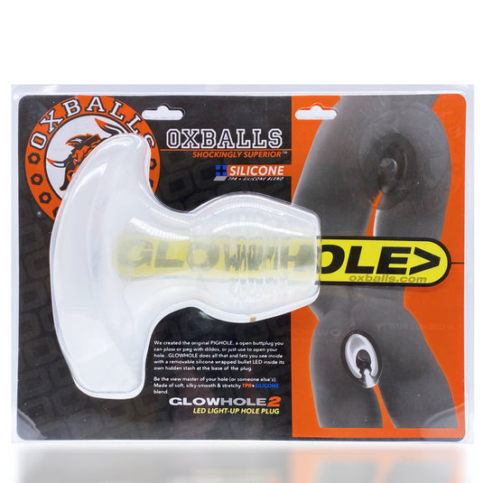 Oxballs Glowhole • LED TPR+Silicone Butt Plug