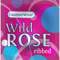 CautionWear Wild Rose (Ribbed) • Latex Condom